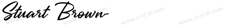 Stuart Brown字体转换 Stuart Brown字体转换